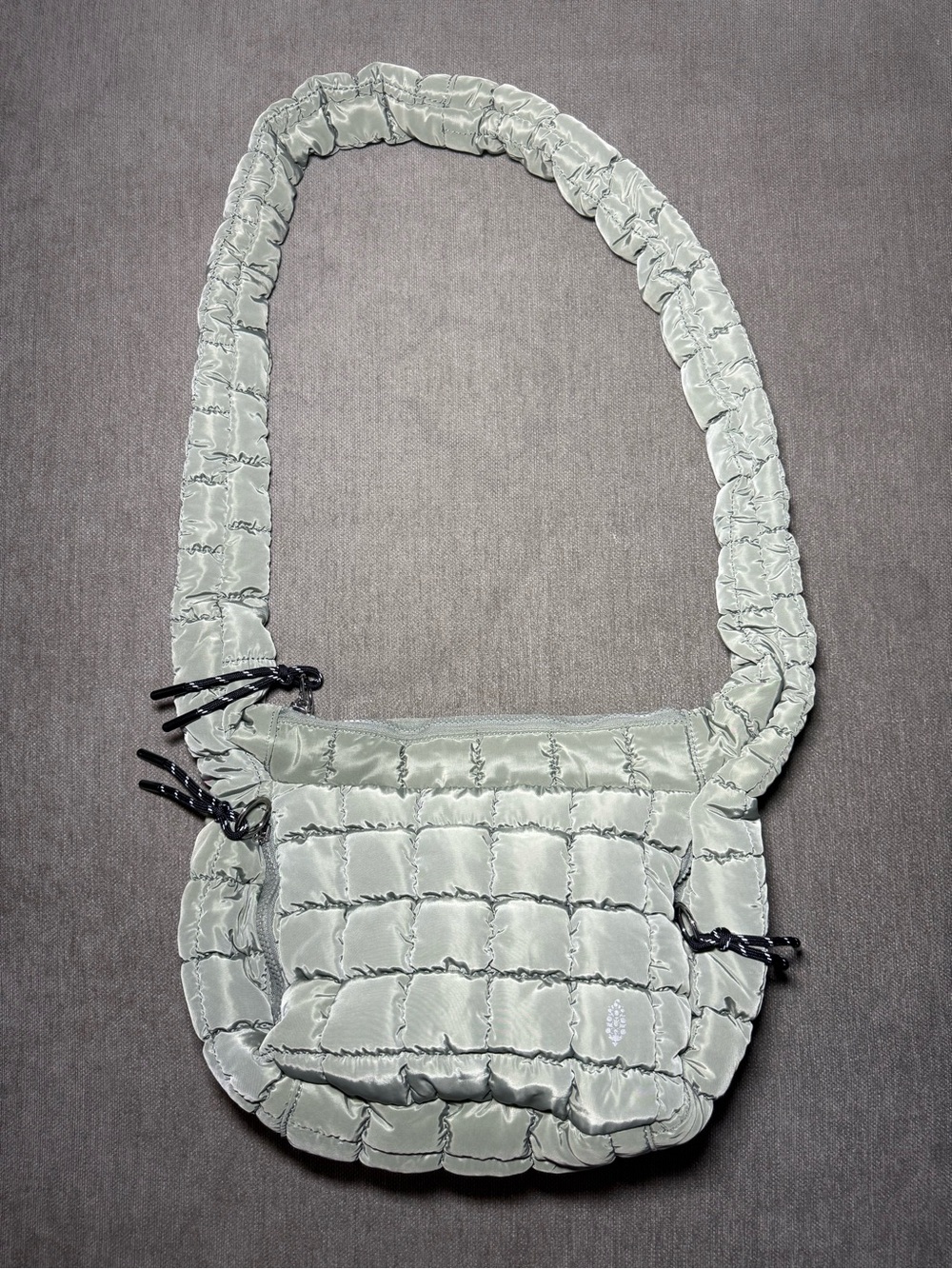 Free People Quilted Baby Carryall Green Sling Bag